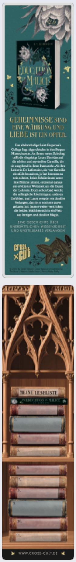 Cross Cult - Lesezeichen: An Education in Malice